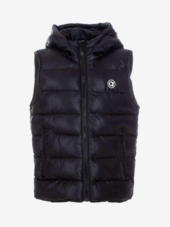 Picture of BS1008 PUFFED SLEEVELESS  HOODED JACKET-IDEAL FOR RAINY DAYS